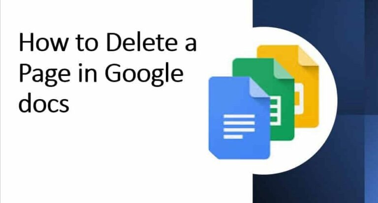How To Delete A Page On Google Docs