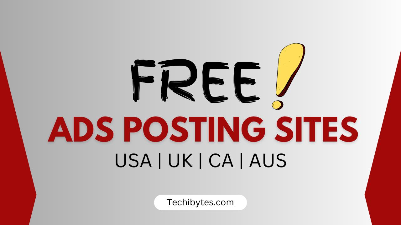Free ads posting sites