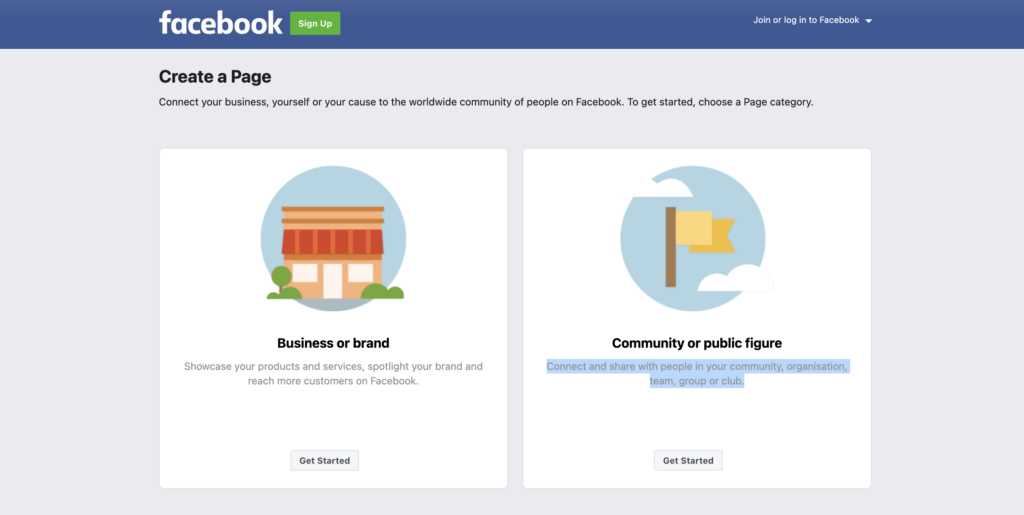 how to open a facebook page for business. 