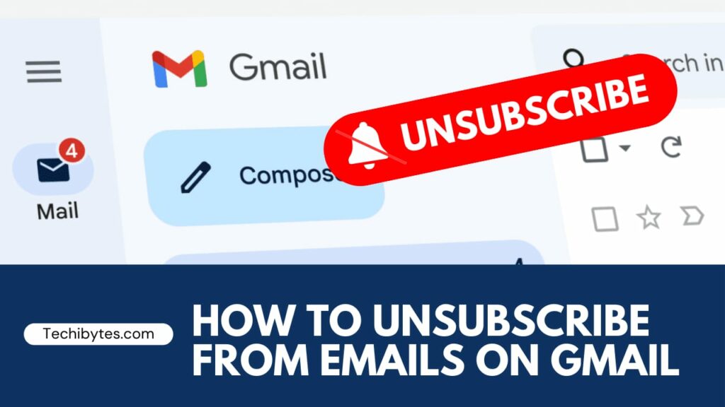 how to unsubscribe from emails on Gmail