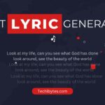 AI lyric generator