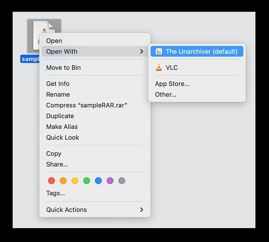 How to open RAR files on Mac