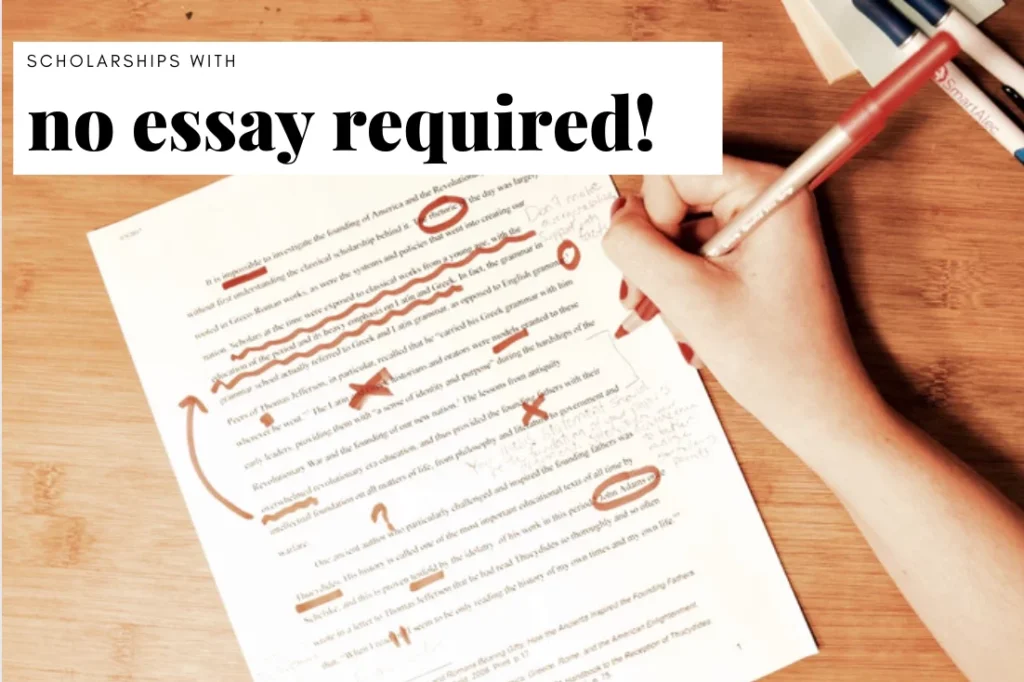 no essay scholarships for high school seniors