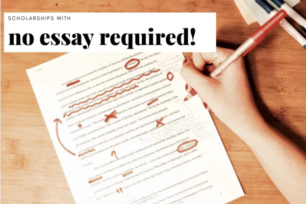 no essay scholarships for high school seniors