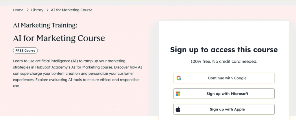 AI for Marketing Course