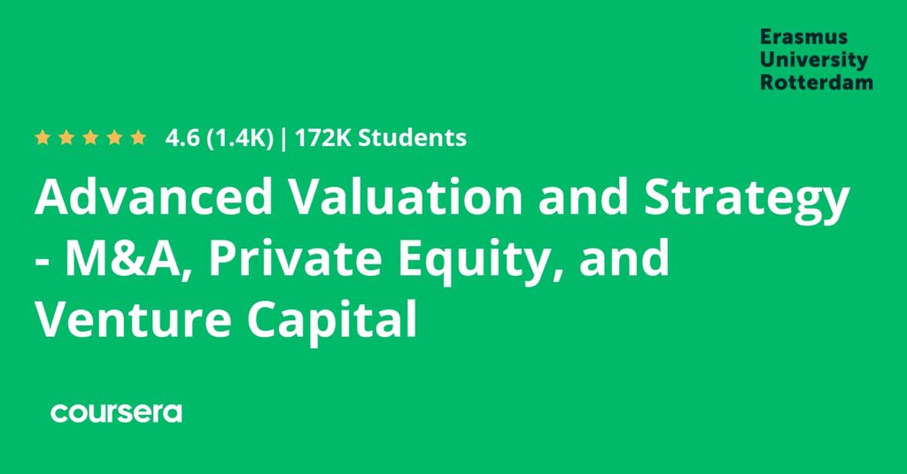 Advanced Valuation and Strategy Venture Capital Private Equity and MA
