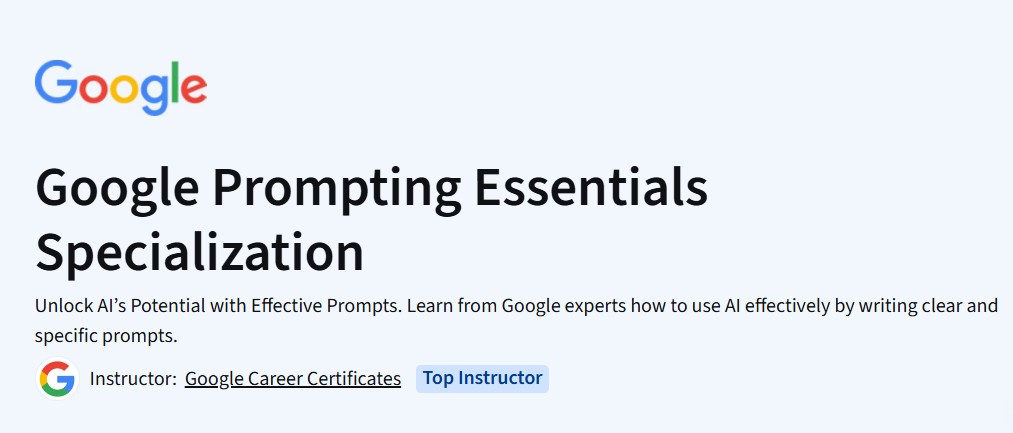 Googles Prompting Essentials